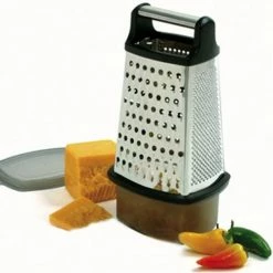 Norpro Stainless Steel 4 Sided Grater with Catcher 325 - Storage Furniture