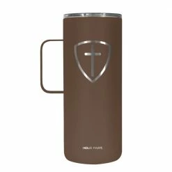 Kerusso Dual Wall Stainless Steel Cross Shield Mug with Handle, 22 oz. - MUGS227 - Tumblers