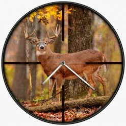 AIM Hunting™ 14" Quartz Wall Clock, Buck Rub - 1789QD12 - Clocks