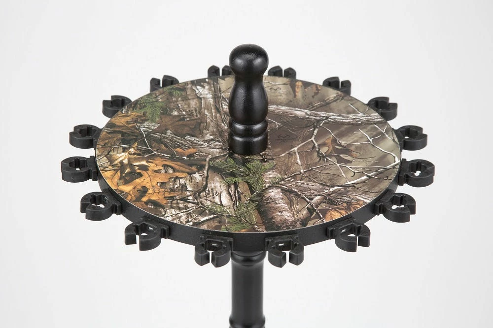 Rush Creek Creations REALTREE 16 Fishing Rod Round Storage Rack 397009 - Storage Furniture - Image 3