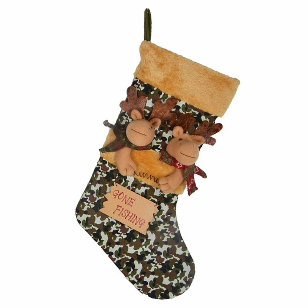 Various Brands 20" Camo Christmas Stocking, Assorted - XZ-SP12042 - Christmas Stockings - Image 3
