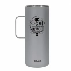 Kerusso Dual Wall Stainless Steel Forged Mug with Handle, 22 oz. - MUGS228 - Tumblers
