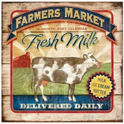 Brown Trout Farmer's Market 2023 Square Hopper Calendar - Calendars