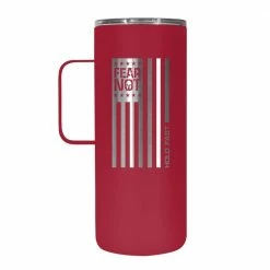 Kerusso Dual Wall Stainless Steel Fear Not Flag Mug with Handle, 22 oz. - MUGS226 - Tumblers