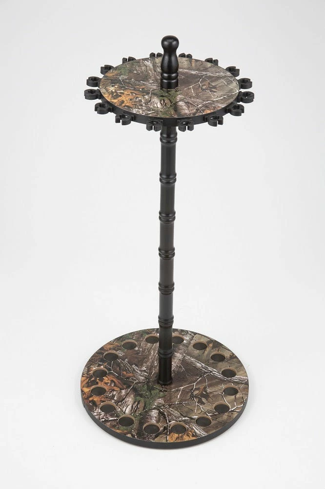 Rush Creek Creations REALTREE 16 Fishing Rod Round Storage Rack 397009 - Storage Furniture - Image 2