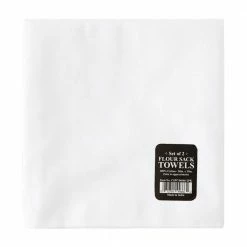 Kane Home 28"x29" Cotton Flour Sack Towels, 2 Pack - CSPC44666 - Kitchen & Table Linens