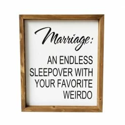 Backyard Expressions "Marriage" 14" x 12" Wooden Frame Sign - 910493 - Wall Decor