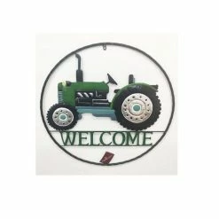 Backyard Expressions 29" Green Tractor Wheel 909680 - Wall Decor