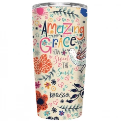Kerusso Dual Wall Stainless Steel Amazing Grace Mug, 20 oz. - MUGS210 - Tumblers