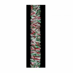 Holiday Trims 4"X15' Red/Green/Snow Deluxe Home Decorative Garland 3581105 - Holiday Garland