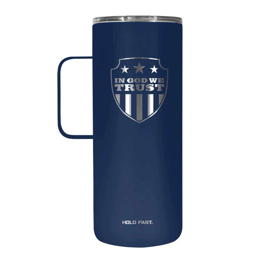 Kerusso Dual Wall Stainless Steel In God We Trust Mug with Handle, 22 oz. - MUGS225 - Tumblers