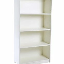 GuideCraft 48" Classic White Bookshelf G85711 - Office Furniture