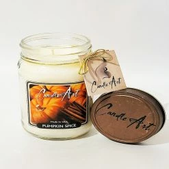 CandleArt Pumpkin Spice Mason Jar Candle, 13 oz. - MC13CSUG - Candles & Home Fragrance