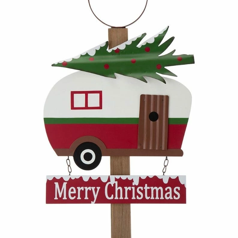 Various Brands 42" Wooden Metal Camping Word Yard Stake - JK38677 - Porch Seasonal Decor - Image 2