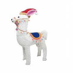 Four Seasons 30" Christmas Alpaca Outdoor Yard Decoration with lights - 21DH0707 - Christmas Decor