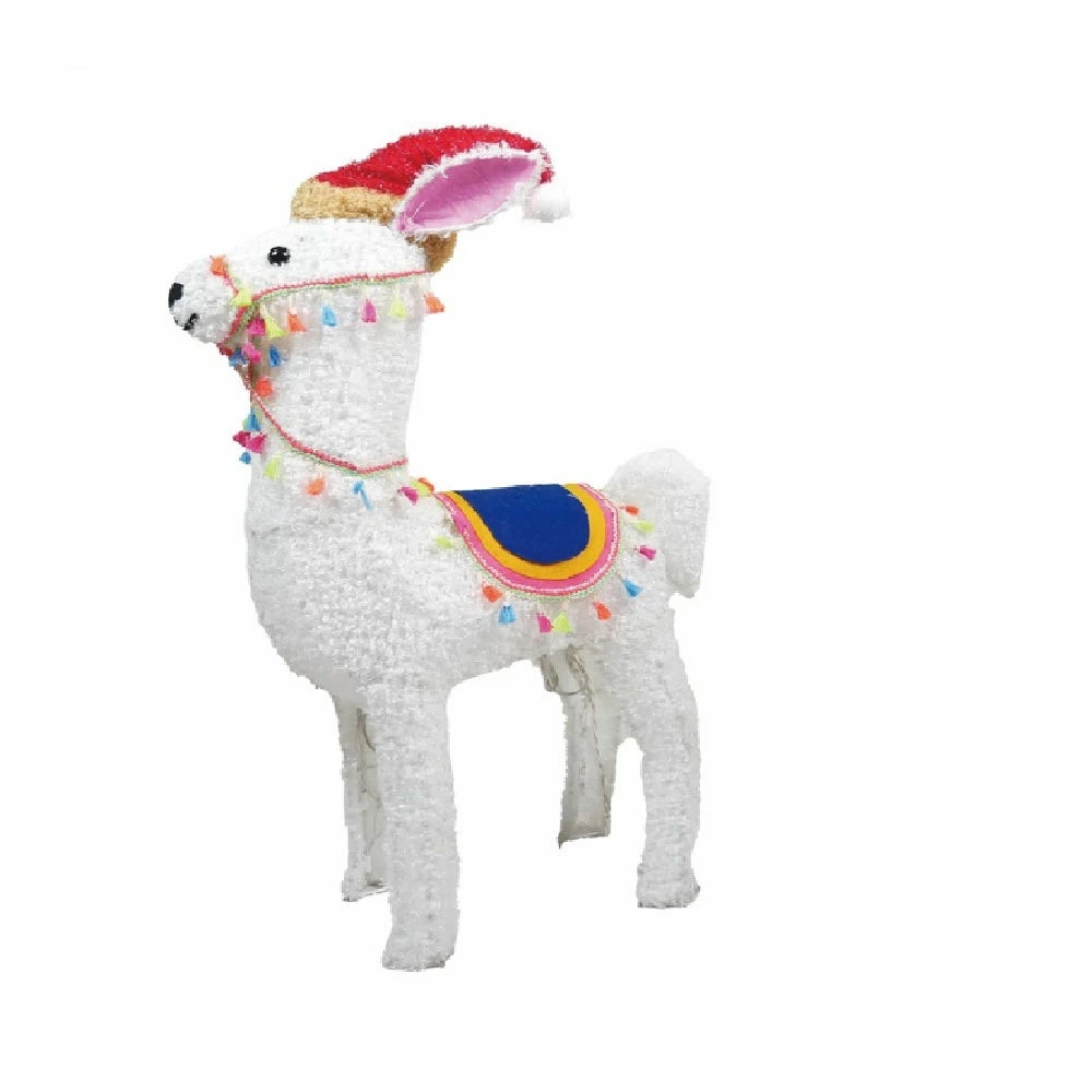 Four Seasons 30" Christmas Alpaca Outdoor Yard Decoration with lights - 21DH0707 - Christmas Decor