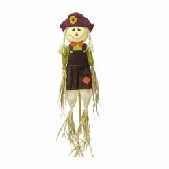 Backyard Expressions 60" Fall Scarecrow Girl With Pig Tails - 904720 - Yard Decor