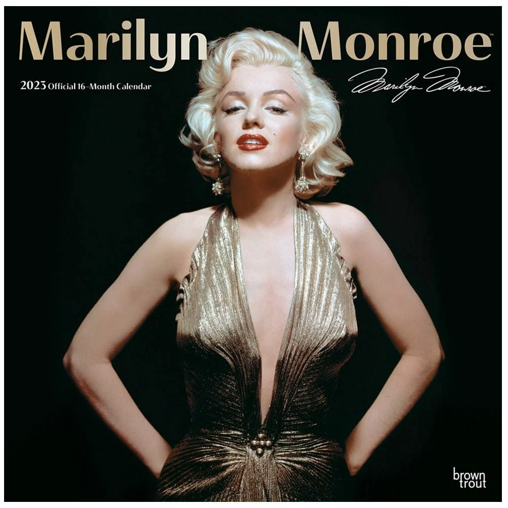 Brown Trout Marilyn Monroe 2023 Square Foil Calendar - Calendars