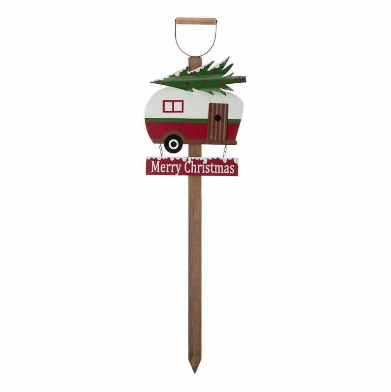 Various Brands 42" Wooden Metal Camping Word Yard Stake - JK38677 - Porch Seasonal Decor