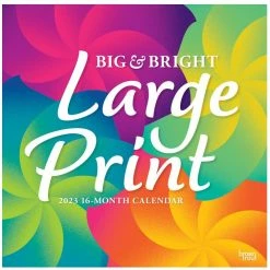 Brown Trout Big & Bright Large Print 2023 Square Calendar - Calendars