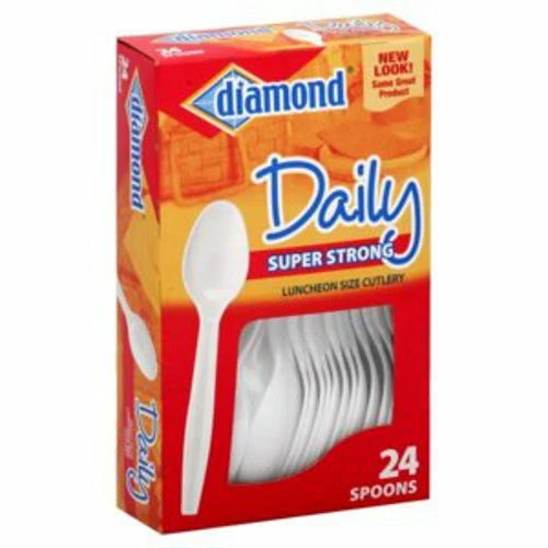 Diamond Plastic Spoons 24 Count 4142600044 - Dining & Entertainment - Image 2