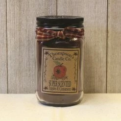 Thompson's Candle Co Apples and Cinnamon 12 ounce Small Mason Candle - ACSM - Candles