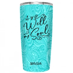 Kerusso Dual Wall Stainless Steel It Is Well Mug, 20 oz. - MUGS214 - Tumblers