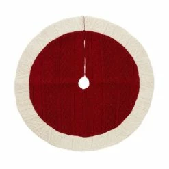 Various Brands Red Knit Tree Skirt - JK45260 - Décor