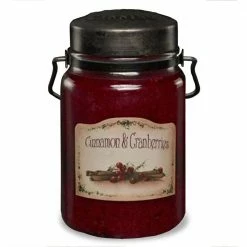McCall's Cinnamon & Cranberries Classic Jar Candle, 26 oz. - JCR-26 - Candles