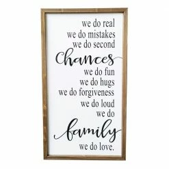 Backyard Expressions "Chances Family" 45"x 23" Wooden Frame Sign - 910502 - Wall Decor