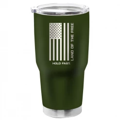 Kerusso Dual Wall Stainless Steel Land Of The Free Mug, 30 oz. - MUGS198 - Tumblers