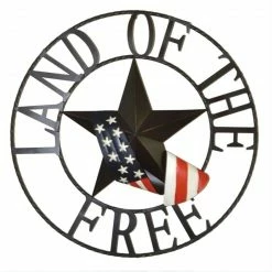 Backyard Expressions 29" Land Of The Free Wheel 906426 - Wall Decor