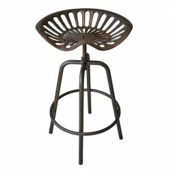 Maple Ridge Rustic Colored Metal Tractor Seat Stool - 66449 - Furniture