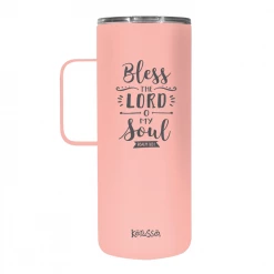 Kerusso Dual Wall Stainless Steel Bless the Lord Mug with Handle, 22 oz. - MUGS232 - Tumblers