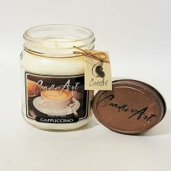 CandleArt Cappuccino Mason Jar Candle, 13 oz. - MC13CCAP - Candles & Home Fragrance