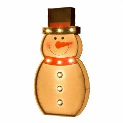 Glitzhome Christmas Snowman LED Marquee - 1107001868 - Christmas Decor