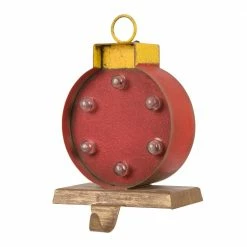 Glitzhome Marquee LED Ornament Stocking Holder - 1124004460 - Christmas Stockings