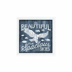 P. Graham Dunn Oh Beautiful 7 x 7 Textured Framed Sign - Q00929RK - Wall Decor