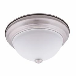 Various Brands 13" Nickel Dome Light - RKDOME13SN - Light Fixtures
