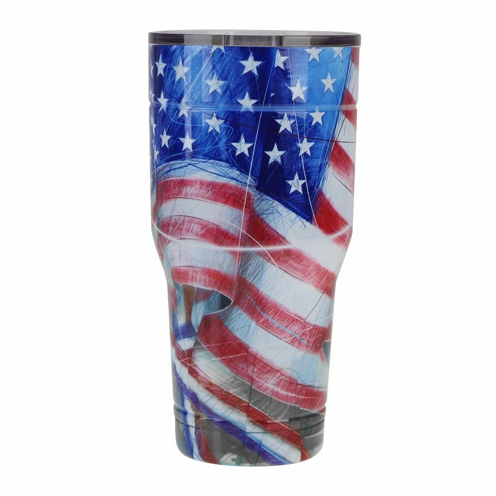 Lincoln Outfitters 30 Oz Stainless Tumbler USA Flag 88-086-0204 - Tumblers - Image 6