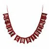 Glitzhome Plaid Merry Christmas Garland - 1115004120 - Holiday Garland
