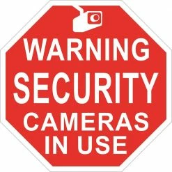 Signs Up Security Cameras 15016 - Wall Decor