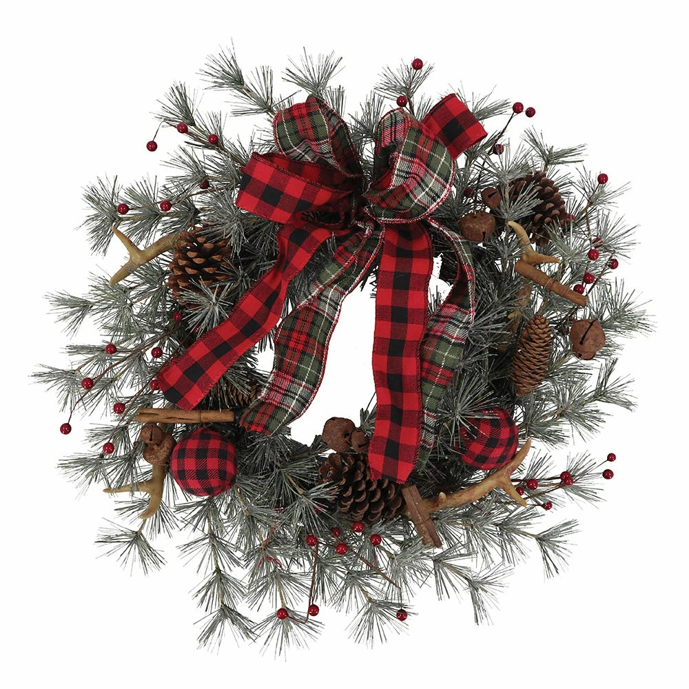 Various Brands 24" Antler Christmas Wreath - XM20941 - Christmas Decor
