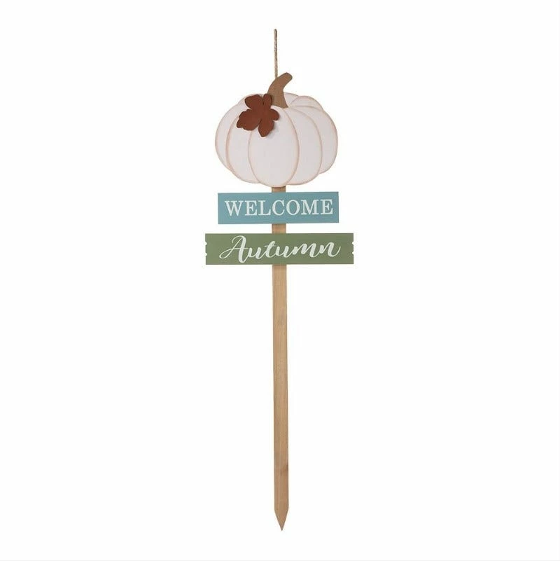 Various Brands 36" Welcome Autumn Pumpkin Yard Stake - JKC00809 - Porch Seasonal Decor