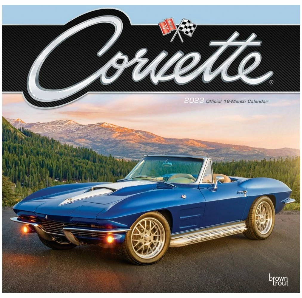 Brown Trout Corvette 2023 Square Calendar - Calendars