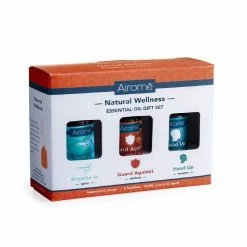 Candle Warmers Airomé Natural Wellness Essential Oil Gift Set Combo - ECOMBO8 - Diffusers and Oils