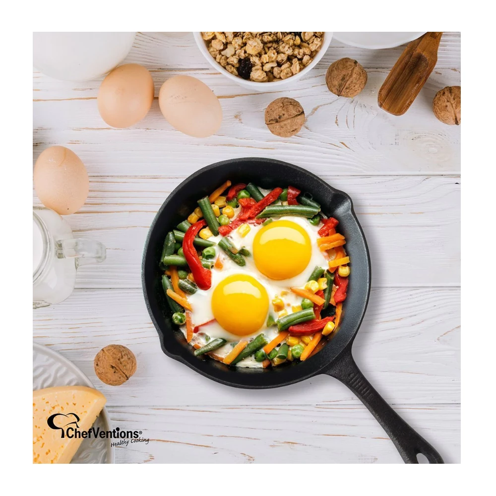 ChefVentions 3-Piece Cast Iron Skillet Set - CV-320 - Cookware Set - Image 5