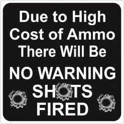 Signs Up Warning Shots 15062 - Wall Decor