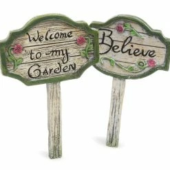 Assorted Woodland Knoll Collection Garden Signs MG142 - Garden Statues & Lawn Ornaments