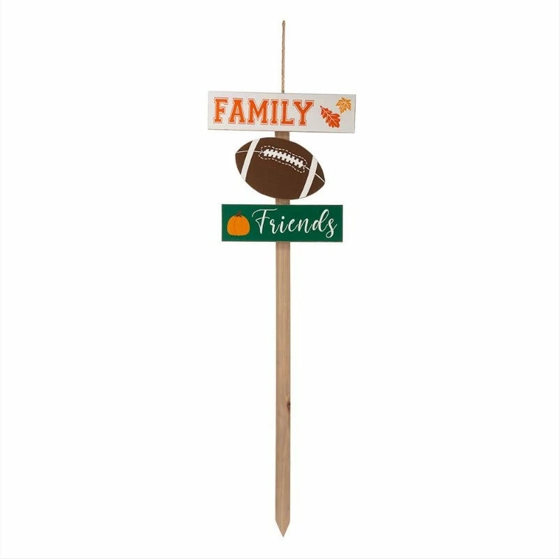 Various Brands 36" Family Football Friends Yard Stake - JKC00592B - Porch Seasonal Decor